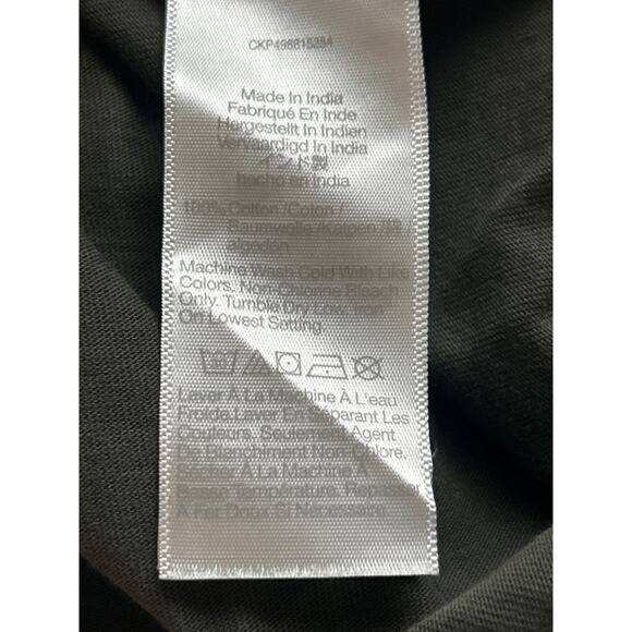 Madewell Women's Crew Neck Puff-Sleeve Relaxed Tee Dark Green XS X-Small New - Picture 8 of 9